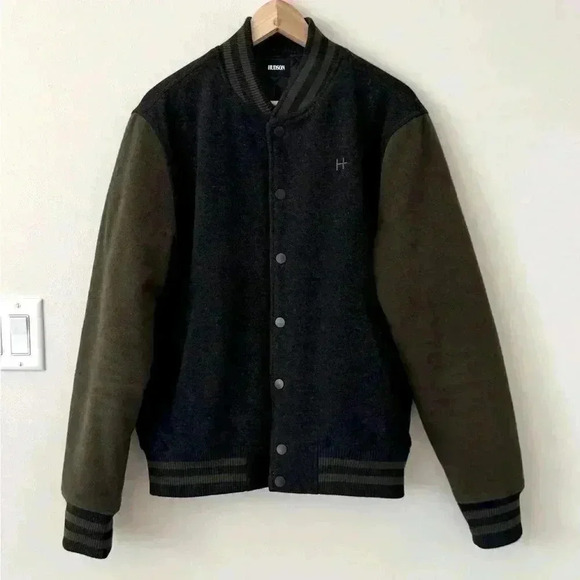 Hudson Varsity Bomber Woolen Jacket Size‎ M - Picture 3 of 9